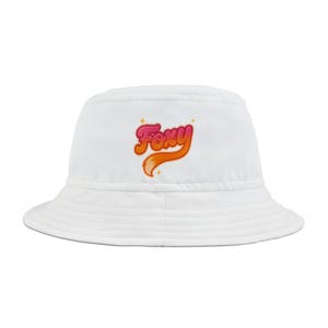 Foxy Bucket Hat, Trendy Sun Hat for Summer, Fashionable Gift for Her, Vacation Accessory, Beach Hat, Boho Style