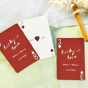 Custom Blank Playing Cards Wedding Guest Book Alternative,Personalized Playing Cards,Photo Playing Cards Deck,Wedding Favors,Gift forCouples