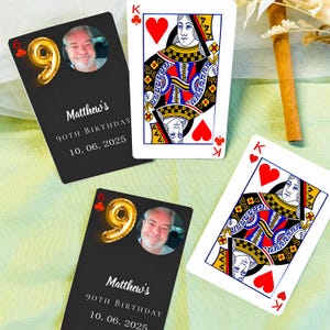 Custom Photo Playing Cards, Custom Birthday Playing Card, Custom Gift,Wedding Guest Book Alternative,Custom Guest Book,Unique Wedding Favor