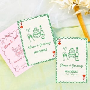 Custom Wedding Playing Cards, Wedding Guest Book Alternative, Custom Guest Book,Photo Playing Cards Deck, Signing Book, Wedding Favors