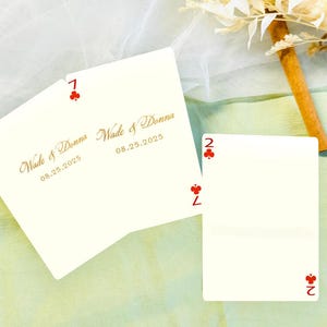 Custom Playing Cards, Wedding Playing Cards, Wedding Guest Book Alternative, Wedding Signing Book,Bridal Shower Favors, Wedding Gift