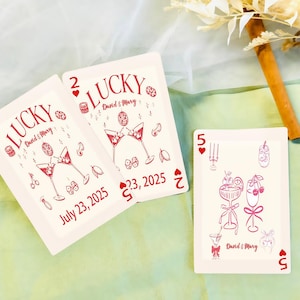 Custom Wedding Playing Cards, Custom Photo Playing Cards, Wedding Guest Book Alternative, Signing Book, Unique Wedding Favor, Bulk Favor