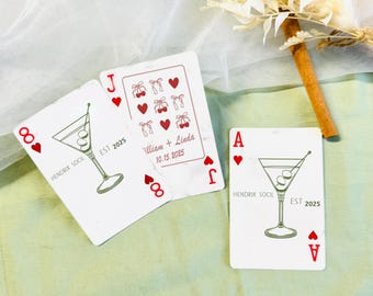 Personalized Guest Book Cards,Wedding Guest Book Alternative,Personalized Wedding Playing Cards, Wedding Gift, Bridal Shower Favors