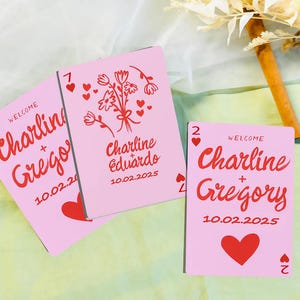 Wedding Guest Book Alternative,Custom Wedding Guest Book Playing Cards,PlayingCards for Wedding,EngagementGift, GuestCardsDeck,WeddingFavors