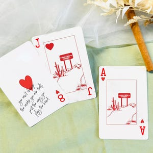 Personalized Wedding Playing Cards, Wedding Gift - Guest Book Cards, Wedding Guest Book Alternative, Custom Card Deck, Bridal Shower Favors