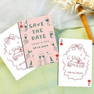 Personalized Playing Cards,CustomWedding Playing Cards,PlayingCards for Wedding,Wedding GuestBookAlternative,WeddingSigningBook,WeddingFavor