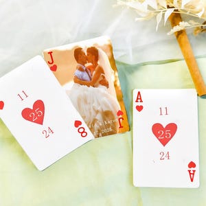 Wedding Gift , , Custom Photo Playing Cardss, Playing Cards Wedding Favors, Engagement Gift , Wedding Guestbook, Bridal Shower Favors