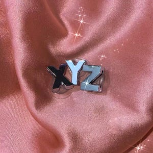 Classic Alphabet Silver Shoe Charms for Clogs