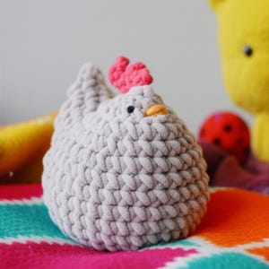 Mabel Chicken CROCHET PATTERN | Easy Chicken Crochet Pattern | Beginner simple plush | Chicken patterns | stuffed animal DIY Amigurumi
