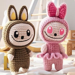 Labubu Amigurumi Crochet Pattern PDF | Kawaii Plushie DIY | Digital Download | Cute Animal Toy | TwinklyTortoise Design