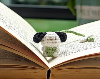 Marcapáginas de girasol de ganchillo: Regalo literario hecho a mano con detalles de abejas