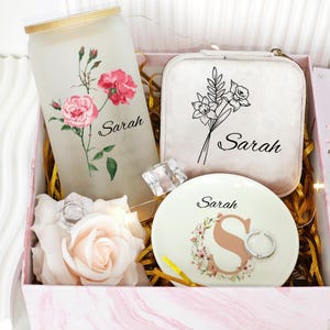 Personalisierter Lehrer Danke Geschenkbox, Geburtstagsgeschenkbox Alles Gute zum Geburtstag Bester Freund Geschenkbox Urlaub Freundschaft Geschenkkorb Geburtsblume