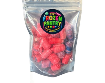 Gevriesdroogde Crunch Rolls | Fruitige snoepsnack | Zak van 3 oz
