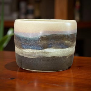 Handmade Ceramic Coffee Cup – Natural Earth Tones | Stoneware Pottery Mug - Espresso Cup