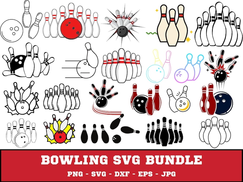 Nice Rack Bowling Svg Bowling SVG Bundle: Clipart, Cut Files for Cricut (digital Download) - Etsy