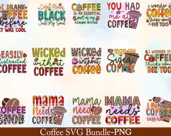 Sublimatiebundel sarcastische koffie | Grappige koffiecitaten, png PNGEgg | Sassy Coffee-ontwerpen voor mokken en shirts | Coffee Lover-sublimatie, png