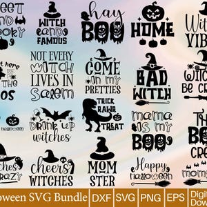 Halloween SVG Bundle: Spooky T-Shirt Designs (Digital Download)