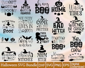 Halloween SVG Bundle: Spooky T-Shirt Designs (Digital Download)