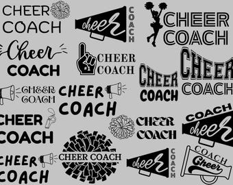 Cheercoach SVG, Cheercoach-paket PNG, Cheercoach-presentsvg, Cheercoach-skjorta-svg, Cheercoach-erans svg, sublimerings-png, dxf eps pdf