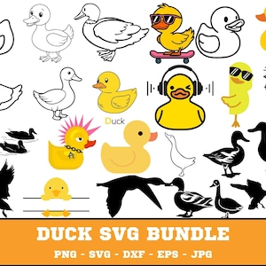 Duck Svg Bundle, Rubber Ducky Svg, Rubber Duck Svg, Duck Clipart, Duck Cut File, Duck Png, Rubber Duck Clipart, Yellow Duck Svg, Svg