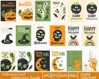 Halloween Card SVG Bundle: Spooky Papercraft Cut Files (Cricut & Silhouette)