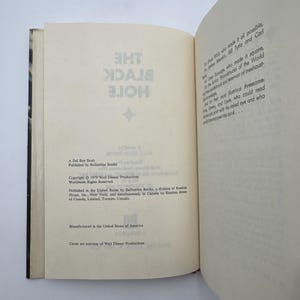 The Black Hole Alan Dean Foster Disney Science Fiction 1979 Del Rey HCDJ BCE image 6