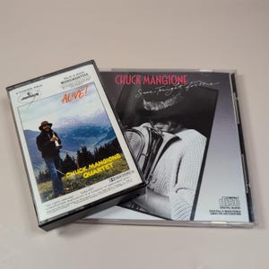 Chuck Mangione Lot Save Tonight For Me CD + ALIVE! Cassette Tape Set