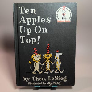 Ten Apples Up On Top HK Kinderbuch Dr. Seuss von Theo LeSieg Roy McKie 1961