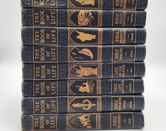 The Book of Life John Rudin & Co 13th Edition 1946 8 Book Set Vintage Hardback