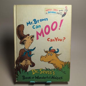 Herr Braun kann Moo! Können Sie? Kids Book HK By Dr. Seuss 1970 Erstausgabe