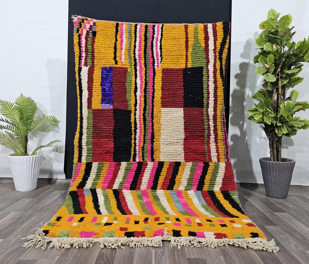 Berber Colorful Wool Rug, Custom Fabulous Boujad Rug, Custom All Sizes ...