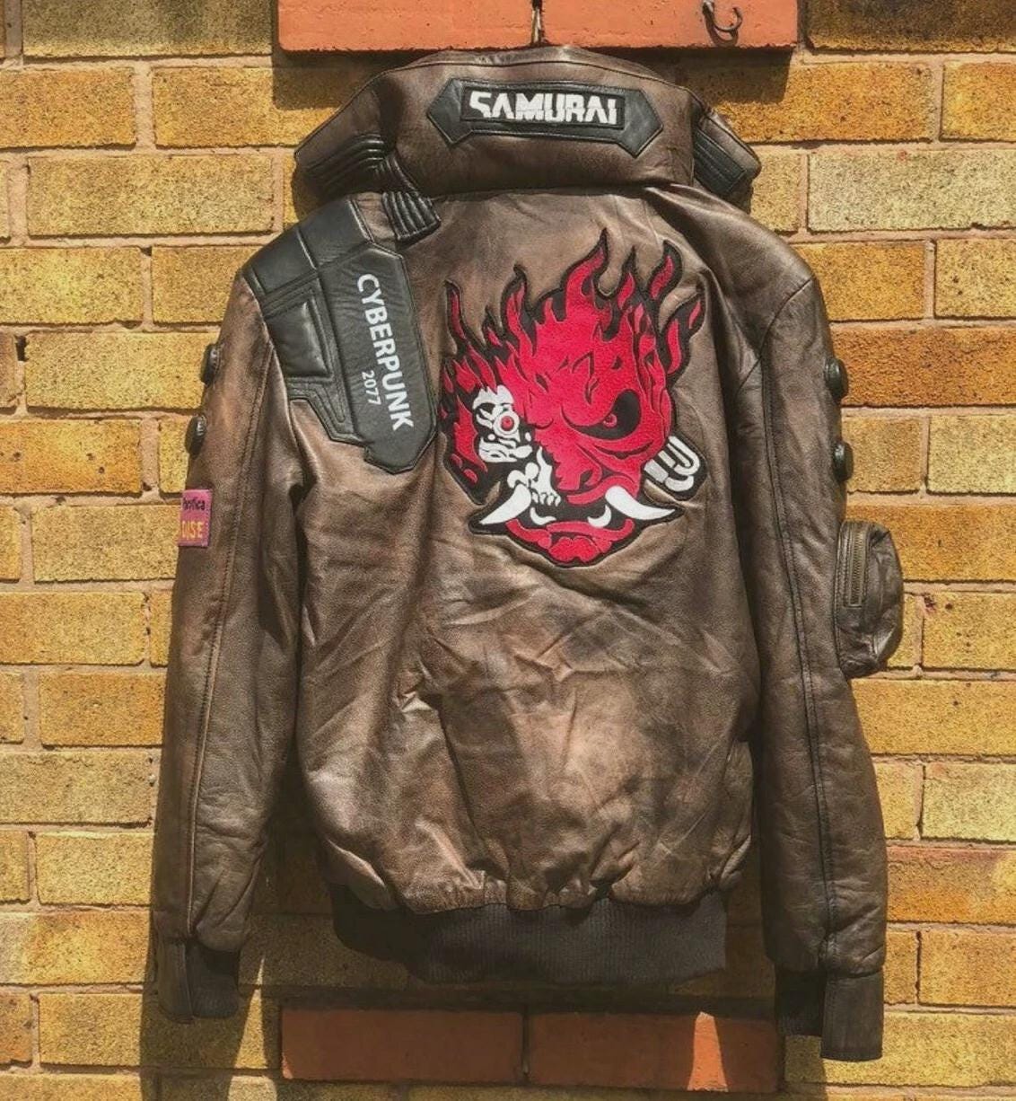 Punk leather jacket - Etsy 日本