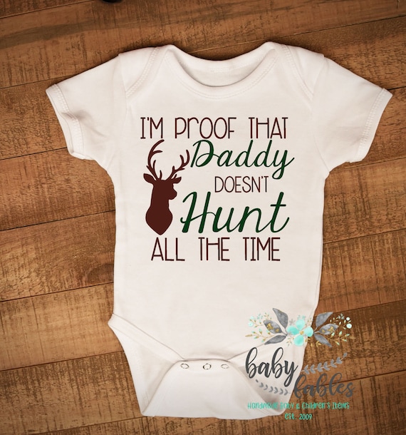 Hunting Baby Boy Shirt Baby Announcement Bodysuit Hunting Etsy
