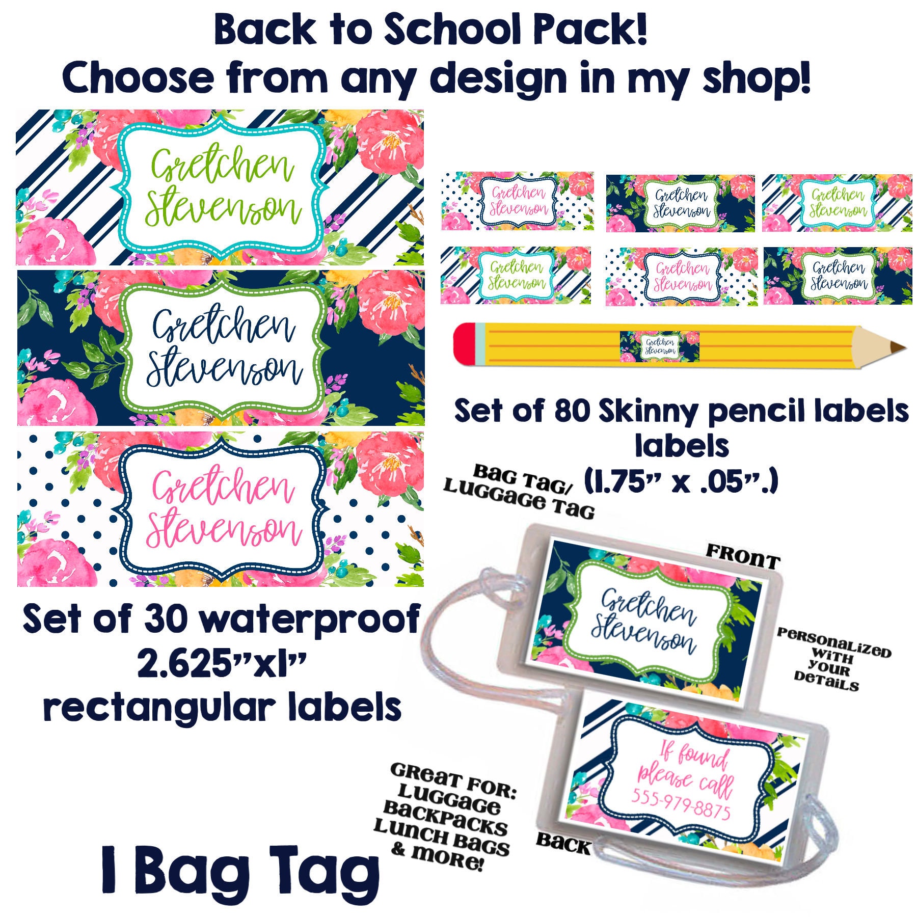 waterproof luggage tags