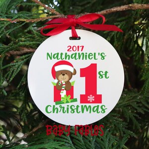 baby boy 1st christmas ornament