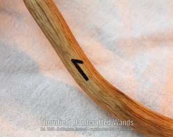 Hand Crafted Ivy Design Wood Wand D1 ~ Altar  ~ Pagan ~ Wicca ~ Spells ~ Rituals 