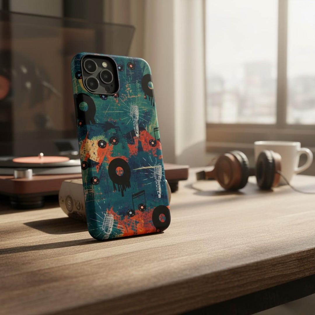 Phone Back Cover Notes Retro Music Notes Phone Case, Vintage Cover Tough Case for iPhone 17 16 ...