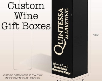 Custom Designed Wine Bottle Gift Box, Paulownia Wood Wine Box, Personalized Wine Gift Box, Custom Wine Box, Wine Gift, custom laser engraved