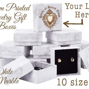Lot of 25 Custom Printed Jewelry Gift Boxes, Custom Gift Boxes, Jewelry Boxes, Printed Gift Box, Logo Gift Box, Logo Jewelry Box