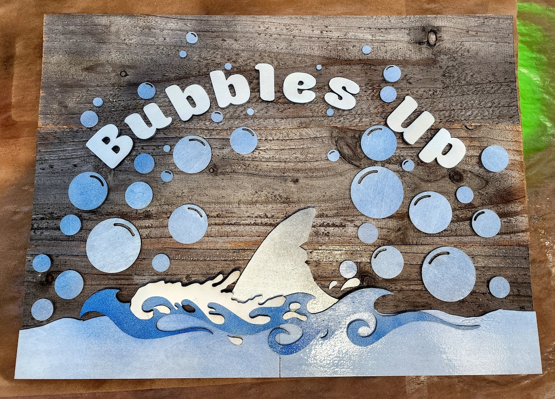Bubbles up Wood Sign, Bubbles up Sign, Jimmy Buffett Bubbles Up, Jimmy