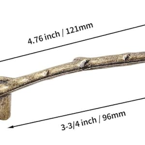 Griff für Servierbretter aus Holz siehe andere Angebote für die Bretter selbst kann auch ohne Brettchen gekauft werden Preise sind für EINS Bronze Twig 4.75"