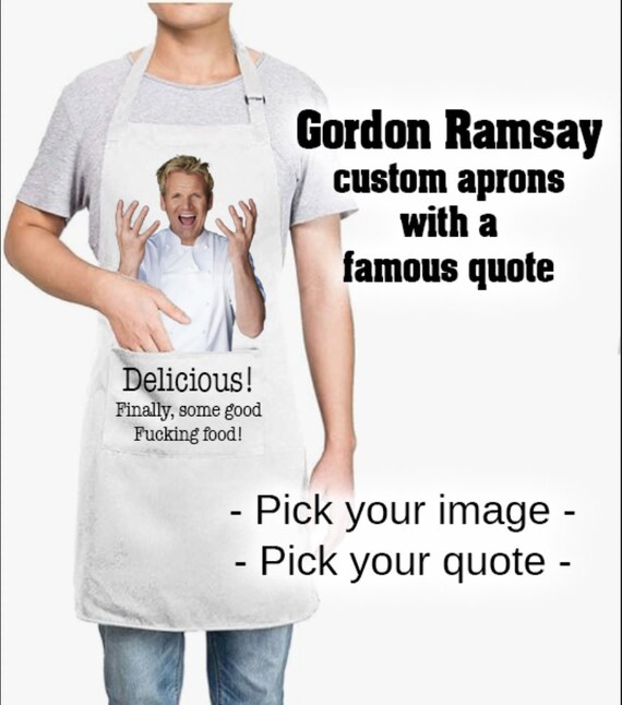 "What Would Ramsay Do?" Apron - Gordon Ramsay Inspired, Waterproof & Adjustable Cooking Apron