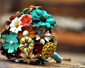 CUSTOM Wedding Jewelry Brooch Bouquet - to fit your colors, style & budget OOAK, vintage bridal bouquet
