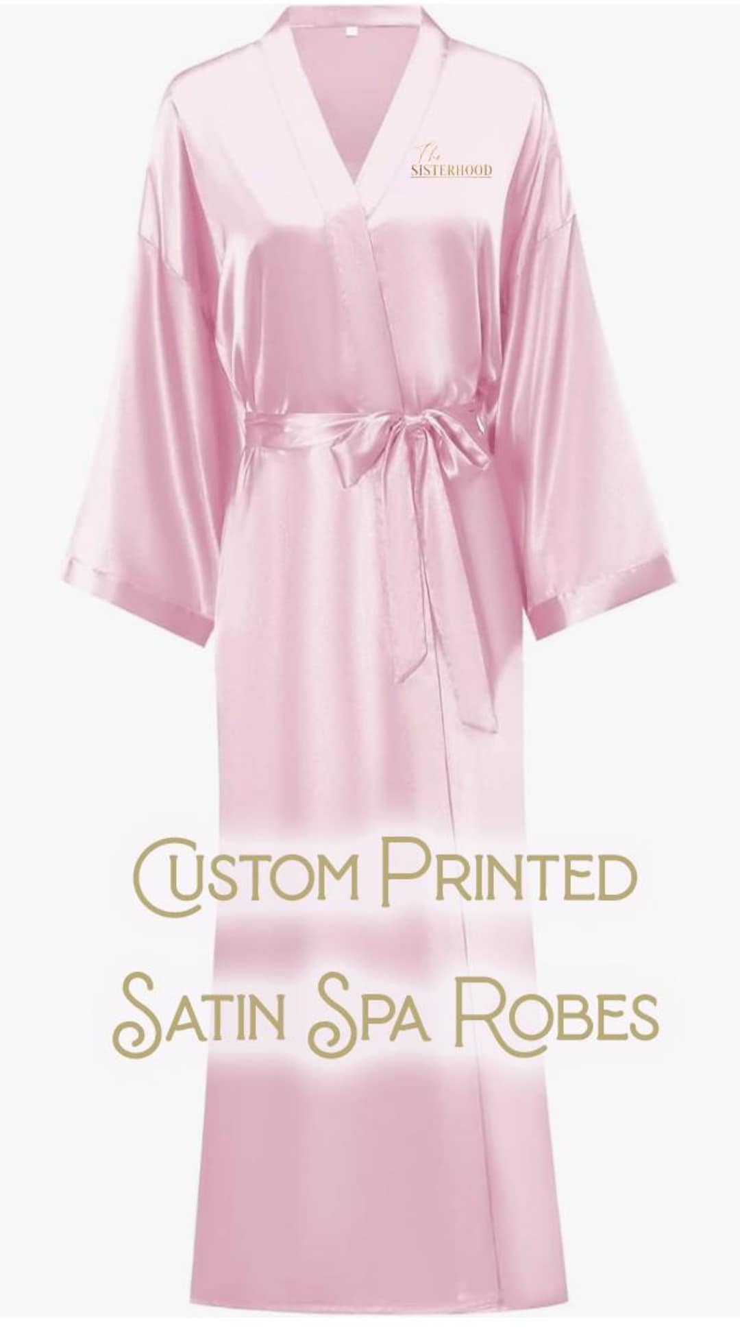 Spa Robe Pattern Custom Printed Spa Robe, Personalized Robe, Robe Gift, Bridesmaids Robe ...
