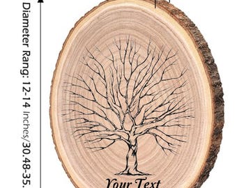 ONE Custom Engraved Wood Slice, Wedding Decor, Laser Wood Slice, Wood Decor, Custom Decor, Wood Charger, Wood Centerpiece, Wedding Gift