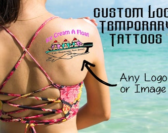 Individuelle temporäre Tattoo Blätter, Logo Tattoos, personalisierte Tattoos, Fun Tattoos, Werbetattoos, Urlaubstattoo, Partytattoo