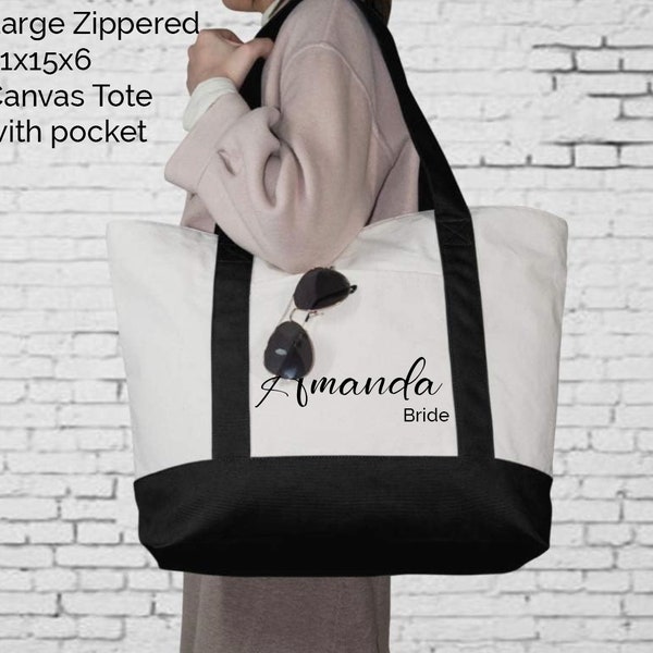 Extra Large Personalized Tote Bags, Bridesmaids Gift, Personalized Bags, Personalized Gift Bags, Logo Tote, Custom Gift Bag, Custom Tote