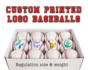 Custom Printed Baseballs, Personalized Baseball, Custom Baseball, Logo Baseball, Baseball Gift, Promotional Baseball