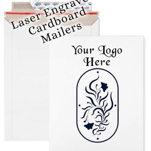 Custom Laser Engraved Cardboard Mailers, Custom Mailers, Personalized Mailers, Custom Packaging, Logo Mailer, Flat Mailer, Custom Envelope