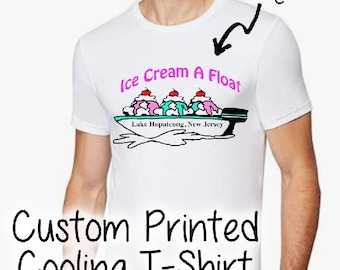 Custom Printed Logo T-Shirt, Cooling T-Shirt, Anti-Odor, Quick Drying, Personalized Logo Shirt, Custom Tee, Logo Tee, Personalized Tee